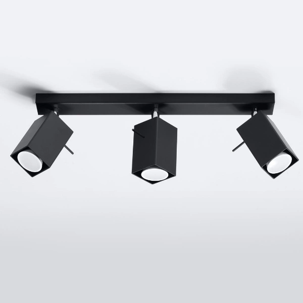 Designerska lampa sufitowa MERIDA 3 SL.0101 Czarna 3xGU10