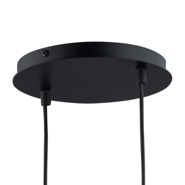 Stylowa lampa wisząca biura i domu HAPPY E27 60W szer. 38cm | czarny