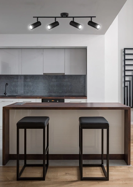 Lampa ścienna/sufitowa COLLY, 94-01641, czarna, 4x15W GU10