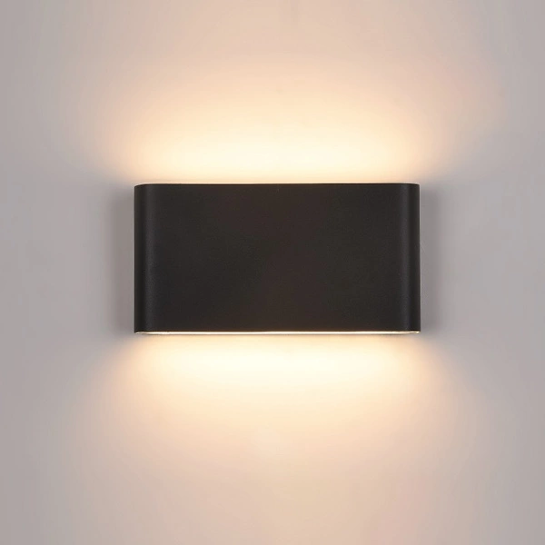 Kinkiet zewnętrzny Romano dł. 17cm 12W LED ciepła biel | czarny