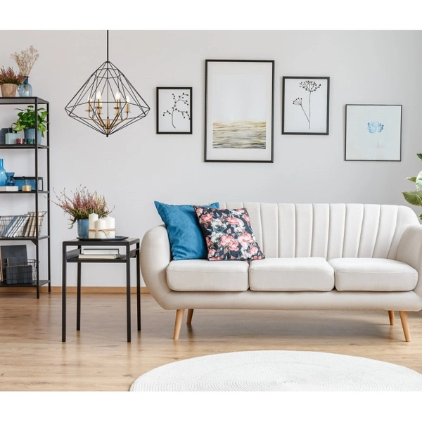 Lampa wisząca LOFT Maresmo dł. 65cm E14 | czarna