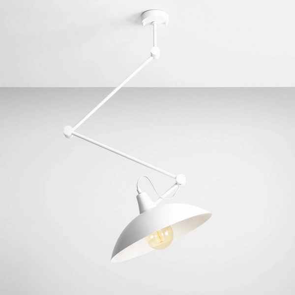 Aldex Lampa sufitowa na wysięgniku MELOS 808PL_G, biała, 1x60W E27