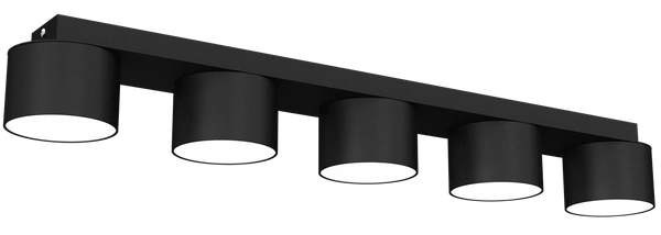 Lampa sufitowa DIXIE Black 5xGX53