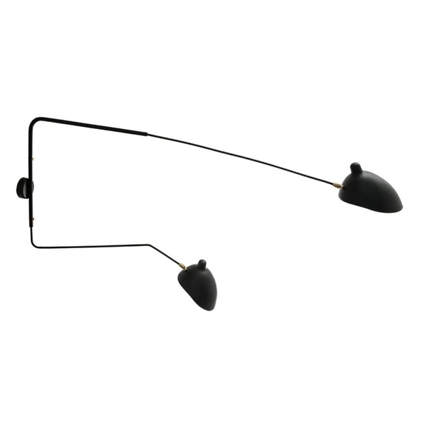 Kinkiet industrialny Davis MBE0016-2 | Czarny