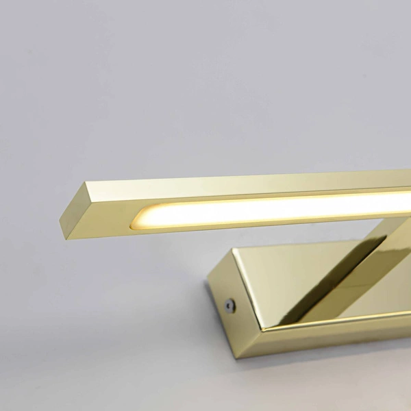 Złoty kinkiet nad lustro ISLA mały 41cm neutalna 4000K