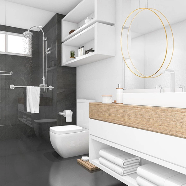 Lampa wisząca Mirror S złota IP44 LED CCT