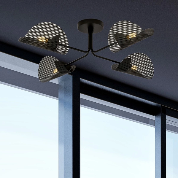 Lampa sufitowa Emibig GOMEZ 4 Czarny oprawa oświetleniowa 1171/4