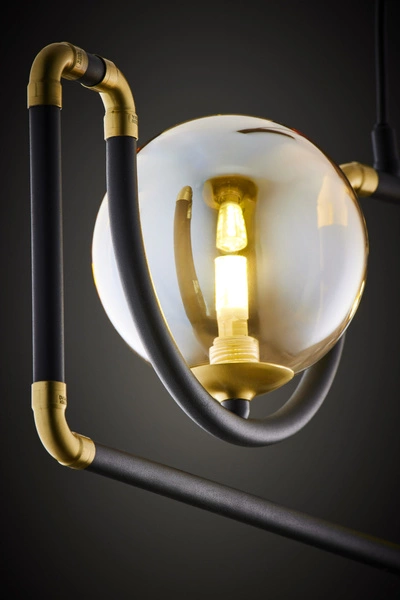 Nowoczesna Lampa wisząca HANZA wys. 30-100cm 3xG9 14W IP20 | Złoty