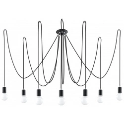 Lampa wisząca EDISON 7 SL.0372 czarna 7xE27