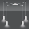Lampa wisząca Emibig TRAKER 4 WH/Biały 525/4