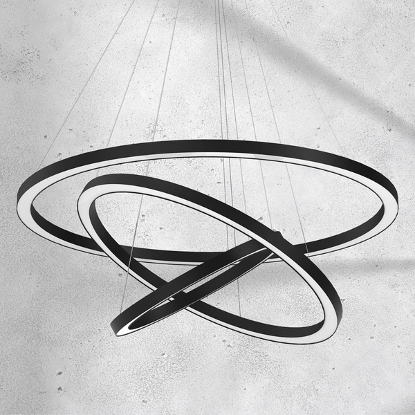 Lampa wisząca GALAXIA, ML8424, czarna, 85W LED, barwa ciepła 3500K