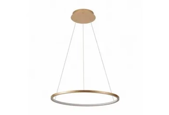 Lampa wisząca Italux Vinola 80cm 48W LED barwa zmienna | złoty