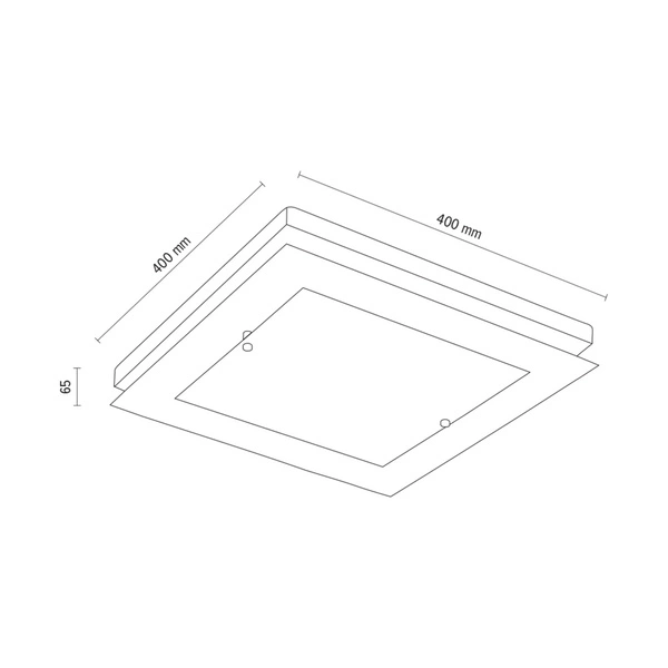 Lampa sufitowa Finn w zestawie 1xLED Zintegrowany 2100lm 2700K 24W Dąb Olejowany/Chrom Metal/Biało-Przezroczyste Szkło 4024074