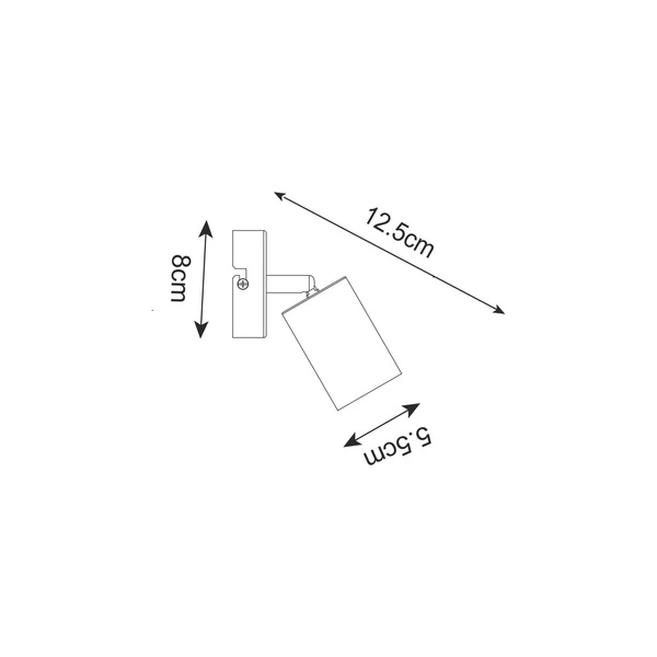 GU13013C-1R VILA SPOT CZARNY&ZŁOTY/BLACK&GOLD