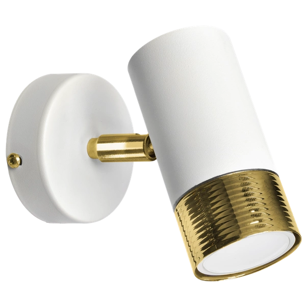 Nowoczesny kinkiet DANI WHITE/GOLD 1xGU10 MLP6233