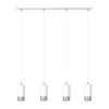 Lampa wisząca Emibig FUMIKO 4 WH/CHROME 814/4