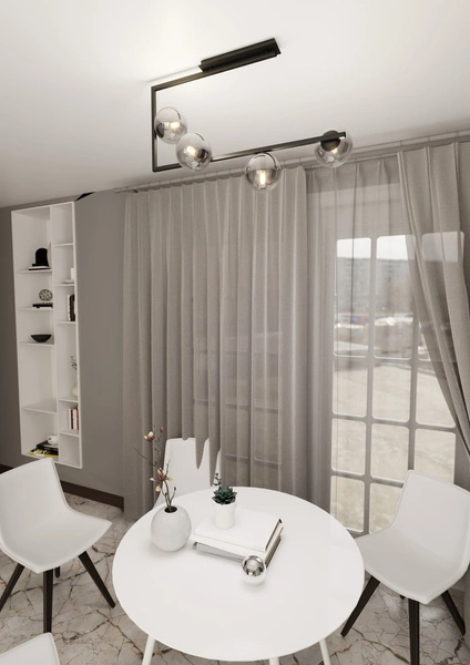 Lampa sufitowa Emibig SOMA 4 BL GRAFIT 1290/4