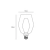 Żarówka Deco E27 2700K Biała ciepła Szkło | Przezroczysty