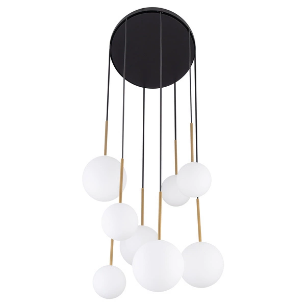 Lampa wisząca KARO VIII szer. 43cm 8xG9 | czarny 10934