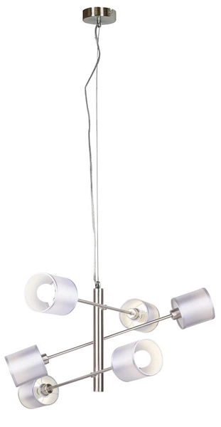 Lampa wisząca SAX 36-70722 satynowa 6x40W E14 z regulacją położenia abażurów