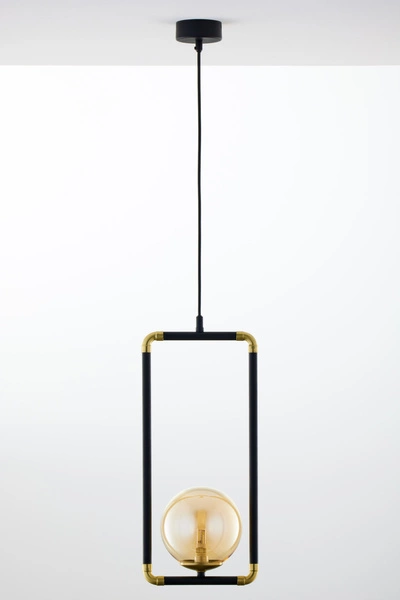 Nowoczesna Lampa wisząca ZAFRA wys. 52-120cm 1xG9 14W IP20 | Złoty