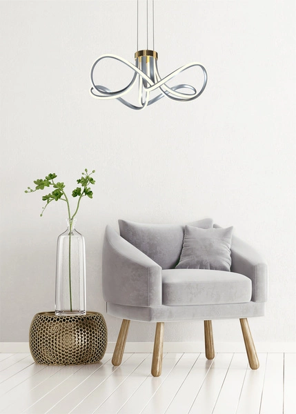 MD5520-4-3BGBDT ABRO LAMPA WISZĄCA CZARNO-SZARO-ZŁOTA/BLACK-GREY-GOLD