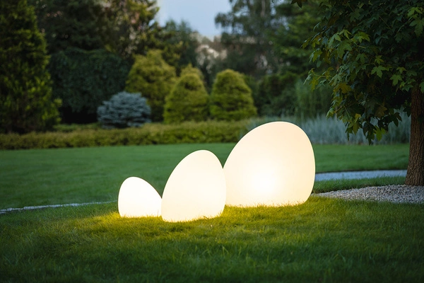 Lampa ogrodowa kamień STONE L 80cm E27 | biały 10581