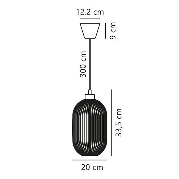 Lampa wisząca MILFORD E27 40W Szkło | Biały opal