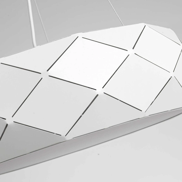 Lampa wisząca REUS biała 47cm