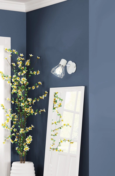 Kinkiet VERVE 91-61331 biały/chrom 1xE14