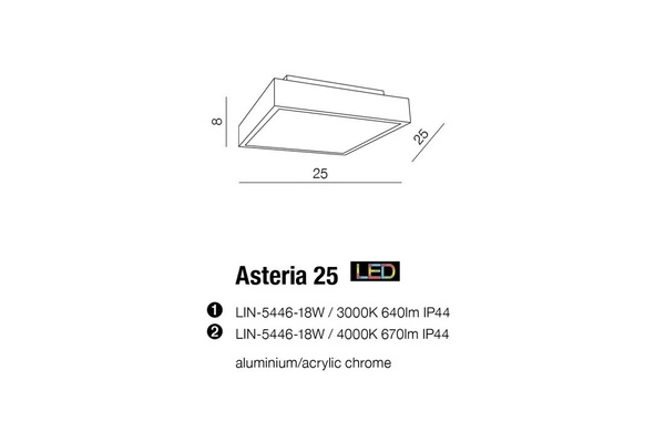 Azzardo ASTERIA 25 4000K 2478