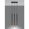 Lampa wisząca MOZAICA 3L SL.0889 czarny/miedź 3xG9