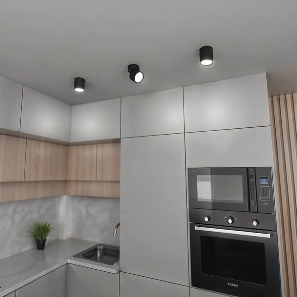 Spot-Oprawa oświetleniowa ruchoma GX53 PZE-9001 Czarna