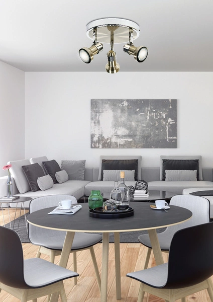 Lampa sufitowa ARKON plafon 98-60051 satyna nikiel/chrom 3xGU10