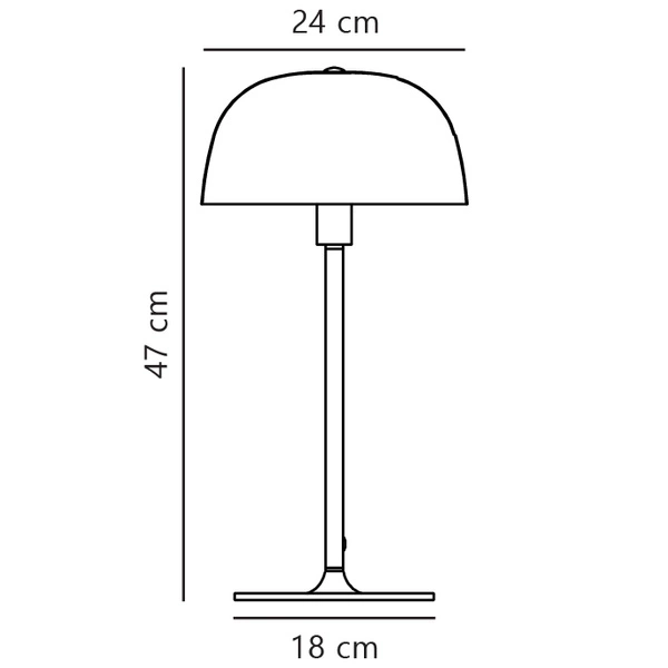 Lampa stołowa CERA E14 40W Metal | Mosiądz