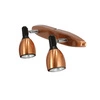 Lampa sufitowa/ścienna CROSS listwa 92-32775 miedziana 2xGU10