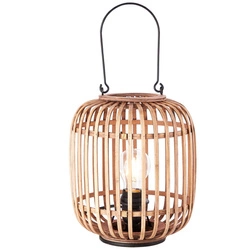 Lampa stojąca Brilliant Woodrow 1x60W E27 Brązowy Jasny Bambus/Metal