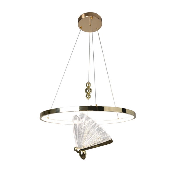 Lampa wisząca Marissa Ring złota LED CCT