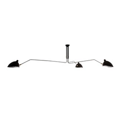 Industrialny żyrandol Davis MDE610-3 | Czarny