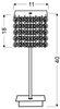 Lampa stołowa CLASSIC 41-97036 chrom/burgund 1x40W G9