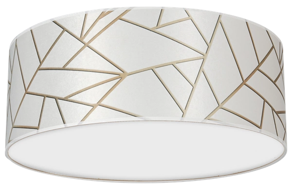 Lampa sufitowa ZIGGY WHITE White/Gold 2xE27 Ø40cm