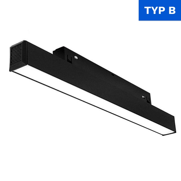 Oprawa magnetyczna pasek LED 30cm DDCX-GF300 12W 3000K | B | czarny