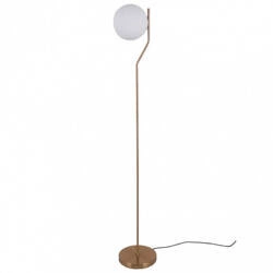 Lampa podłogowa Carimi 152cm E27 | mosiądz/miodowy