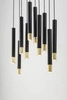 Lampa Sigma SOPEL GRAND 10 czarny/złoty lampa wisząca 33399