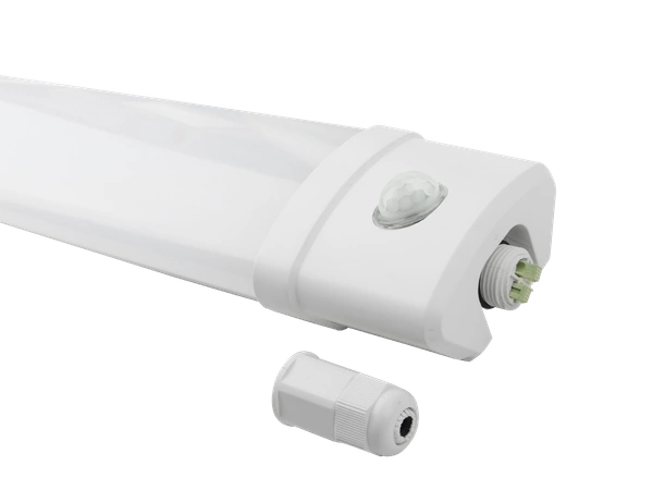 Liniowa lampa z czujnikiem ruchu hermetyczna TRI-PROOF 40W 4000K 125cm PIR