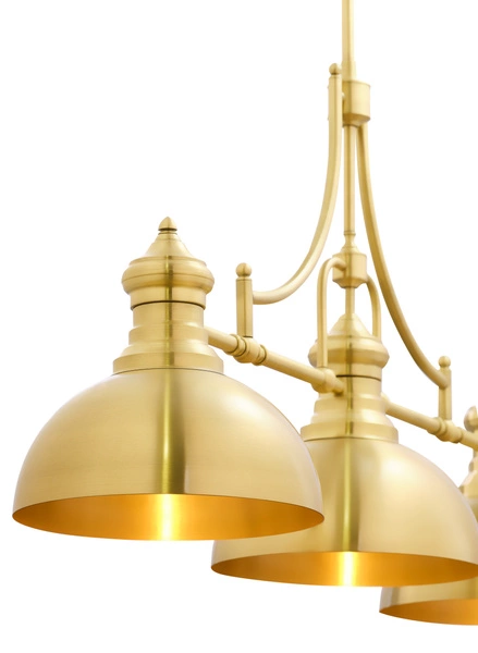 Loftowy Żyrandol PLATINO wys. 160cm 3xE27 15W IP20 | Nikiel