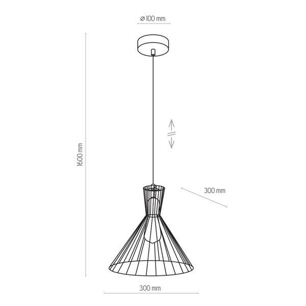 Nowoczesna lampa wisząca SAHARA 3350 czarny/złoty 3350