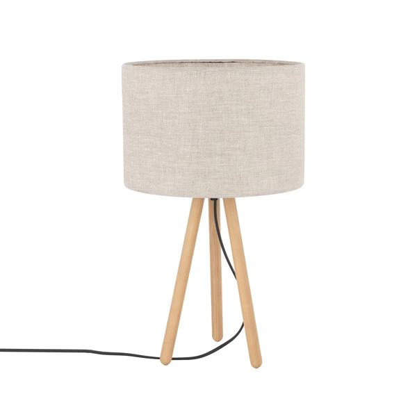 Minimalistyczna lampka nocna buk TOKYO E27 60W wys. 52cm | len 5291