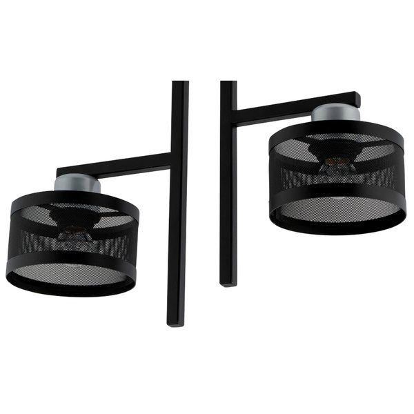 Nowoczesna lampa sufitowa OFF 2 PLAFON czarny/srebrny 32140