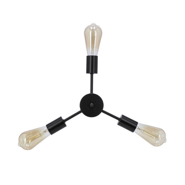 Lampa wisząca SPARTA, 33-09371, czarna, 3x60W E27